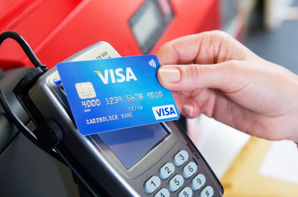 Paiement avec la carte Visa