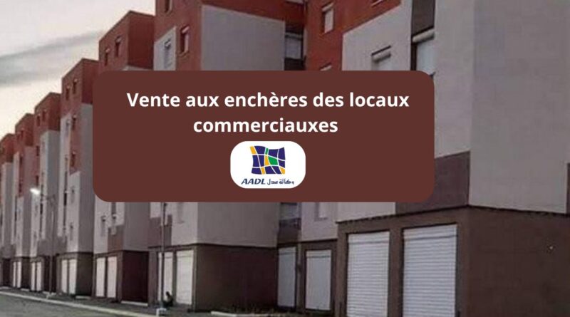 locaux commerciaux de l'AADL